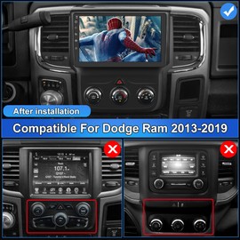Car Radio Stereo for Dodge Ram 2013-2019 1500 2500 3500 Built in Carplay/Android Auto 9 inch Head Unit 2G RAM 64G ROM with DSP BT GPS FM WiFi