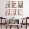 6Pcs 30x21cm Cute Cartoon Animal Pattern Canvas Painting Wall Art