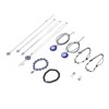 6 Pcs Scary Eye Bracelet Blue Eyes Good Luck Amulet