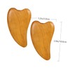 BIUDECO 2pcs Wooden Gua Scraping Massage Tool for Muscle Relief