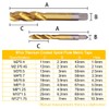 Wolfride 9pcs Titanium Spiral Flute Tap Set Metric Machine Tap
