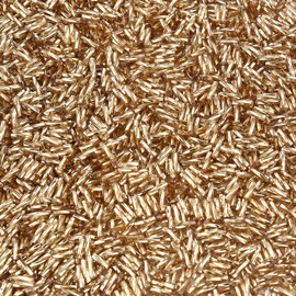 1400pcs 2x7mm Golden Glass Bugle Beads Tube Twisted Seed Beads for Earring Bracelet Necklace Jewelry DIY Craft Making AAA