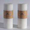 MOZEAL 4" x 10" Extra-Large White Pillar Candles (Set of