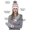 Belle Dame Winter Pompom Beanie Hat and Mittens Set for