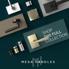 Mega Handles Laura Privacy Door Knobs - 1 Pack Reversible