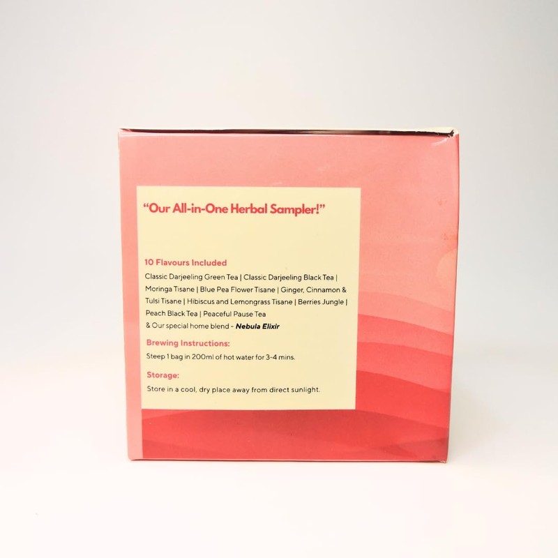 Nebula Herbal Assorted Herbal Tea Sampler – 10 Unique Blends
