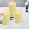 Guluto Rechargeable Candles, Flickering Flameless Candles with Remote and Timer,