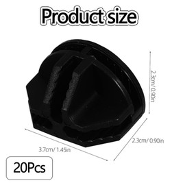 WADY 20pcs Wire Cube Plastic Connectors, Heavy Duty Wire Cube Connectors, Versatile Abs Buckles for DIY Storage Organizers, Wire Cube Connectors for Modular Closet Storage Organizer, Easy Snap-On Fit