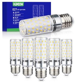 HOMEOW HOMEOW E27 LED Neutralwei? 4000K, Extra Hell 16W 1600LM Led Birne E27, LED Lampe E27 Ersetzt 150W Glhbirnen, Maiskolben LED E27 Glhbirne, Energiesparlampe LED Leuchtmittel E27, AC 220-240V, 6er Set