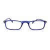Mens Spring Hinge 90s Narrow Rectangle Plastic Powered Reading Glasses