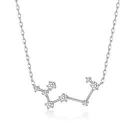 Philip Jones Sagittarius Star Sign Zodiac Constellation Necklace with Zircondia® Crystals