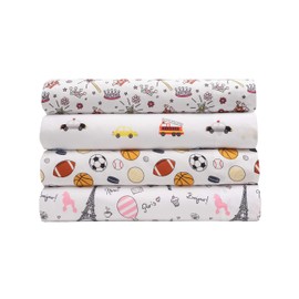 MALLARY BY MATTHEW Kids Super-Soft 100% Microfiber Print Sheet, Cars, Queen