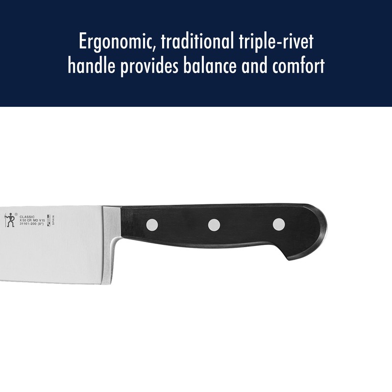 HENCKELS Classic Razor-Sharp 8-inch Chef Knife, German Engineered Informed by