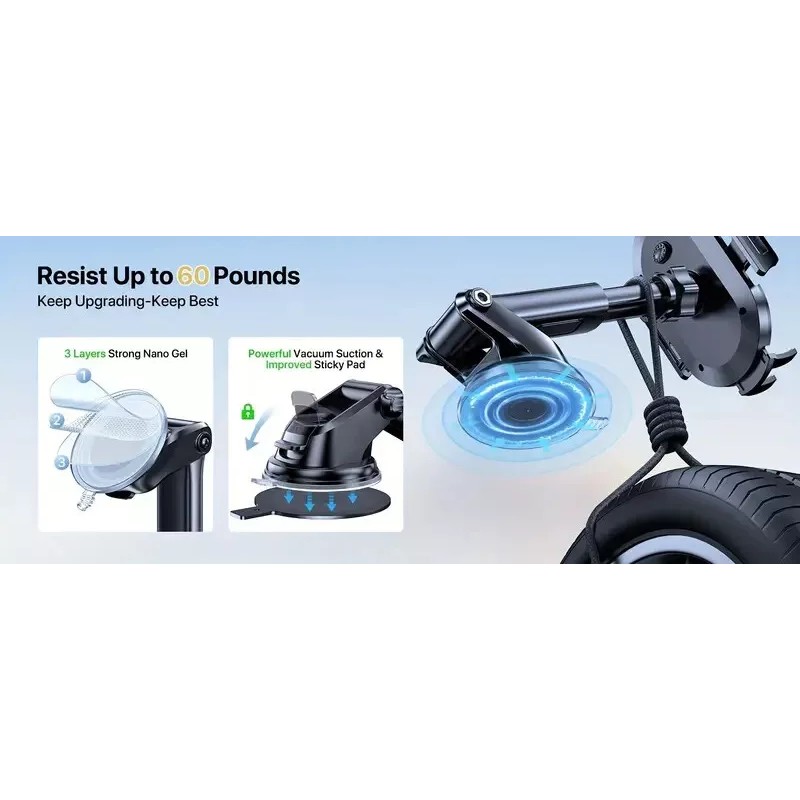 Miracase Car Phone Mount - Hands-Free Dashboard & Vent Grip