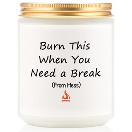 SOUHONEY Funny Stress Relief Gifts for Women - Friend Gifts for Housewarming, New Mom After Birth New Baby - Scented Chaos Candle 7oz