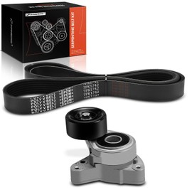 A-Premium Engine Serpentine Belt Drive Kit Compatible with Honda CR-V CRV 2010 2011-2.4L GAS
