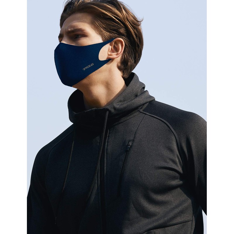 TSLA Men & Women's Copper Infused Face Mask, Washable Reusable