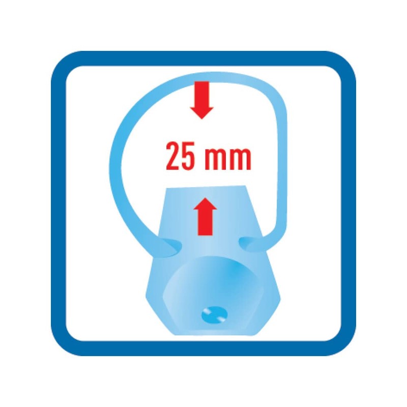 Herlitz 11205713 Ring Binder A4, Polypropylene, 2-Ring Combination Mechanism, 2.7