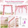 Pownert 4 Pcs 180cm Cherry Blossom Flower Garland Vines Set,