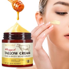 Meifenla Beef Tallow and Honey Cream,Organic Beef Tallow Balm for Face Moisturizer,Beef Tallow for Skincare, beef tallow face cream,120g Comfort skin hydration Hydrating Moisture - Scent: Beef Tallow and Honey Cream*3