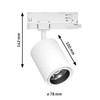 Paulmann 96562 ProRail3 LED Track Spotlight Kratos 50° 1000lm 9W