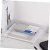 Operitacx Box Portable Art Scrapbook Storage Box Desktop Organiser File