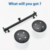 Proox Double Shower Head with Built-in Valve, High Pressure 6