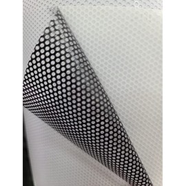 Perforated White One Way Vision Privacy Printing Media Window Glass Vinyl Sticker Decal Film (20FT x 5FT)