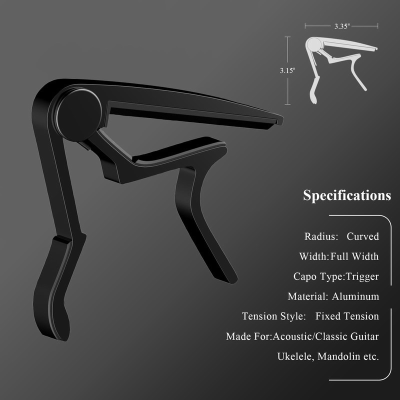Guitar Capo, Capo for Acoustic Guitar 6 String and 12