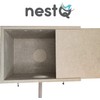 Budgie Nest with Shavings for the Bed, Wooden Bird House