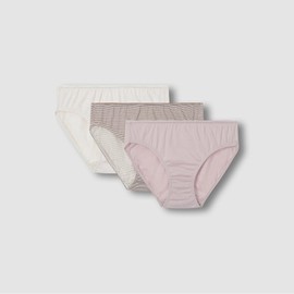 JAJU [JAJU] Women's Cotton Rice Grain Hip Hugger Panties 3-Pack (Choose 1 of 4 types)