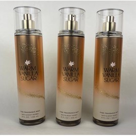 3 Warm Vanilla Sugar Bath & Body Fine Fragrance Spray Mist Splash Fragrance