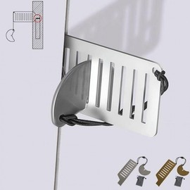 Portable Anti-Theft Door Lock for Travel & Personal Security Gold