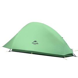 Naturehike Cloud-Up 1 Person Lightweight Backpacking Tent with Footprint - 3 Season Dome Camping Hiking Waterproof Backpack Tents(210T Green)