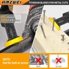 AMZWEI 100PCS Titanium Oscillating Tool Blades, Professional Curved Edge Saw