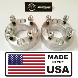 StreetRays 2" Thick 4x4" Wheel Spacers EZ Go Golf Carts Club Cars 1/2"x20 (PAIR)