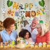 ParPix Jungle Birthday Garland, Safari Decoration Happy Birthday Banner, Birthday