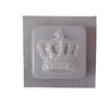 3 1/2 inch Square Crown Plastic Craft Mold use Soap