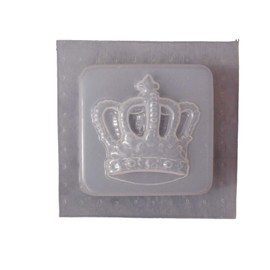 3 1/2 inch Square Crown Plastic Craft Mold use Soap for soap Making Your own Decorative Bars Qty-2 4627