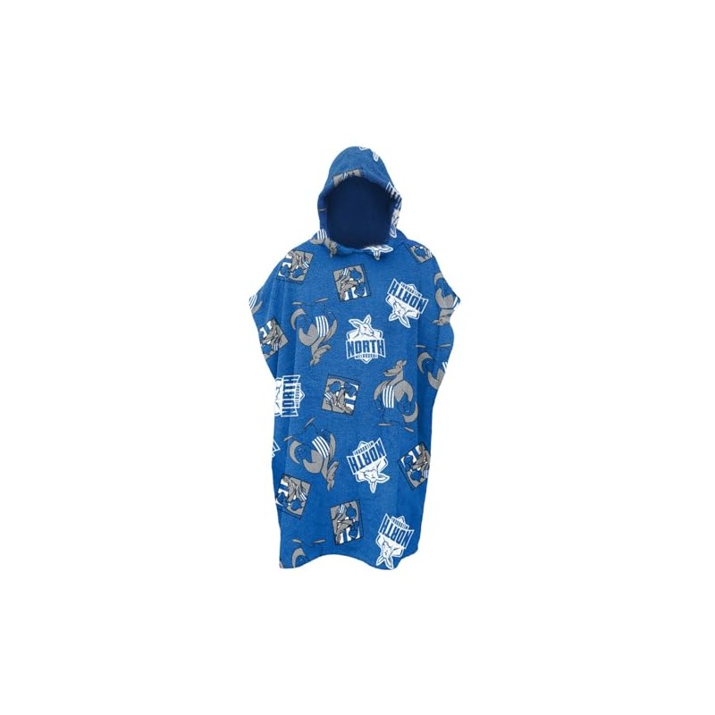 AFL North Melbourne Kangaroos Junior Youths Kids Hooded Beach Towel,