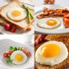 YOLCAR Egg Ring Set, Silicone Egg Ring Molds, Fried Egg