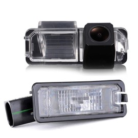 Kalakus Number Plate Reversing Camera HD CCD Night Vision Car Rear View Camera Parking Aid Reversing System for VW New Beetle Phaeton Scirocco Golf Passat Polo Jetta Golf6 Amarok Citigo Bentley