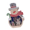 Luminous Christmas Ornament LED Light Emitting Wooden Christmas Decorations Ornaments