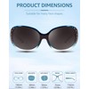 SIPHEW Polarisierte Sonnenbrille Damen Übergroße klassische Brille mit 400 UV-Schutz