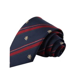 BACISEN Necktie, Uniform, School Tie, Hand Tie, Girls, JK, High School Students, Boys, Middle School, Commuting to Work or School, Cosplay, Striped Tie (Navy)