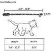 CHUKCHI 4 Pcs Cat Collars Safety Quick Release with Bell-Adjustable