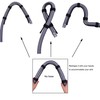 YYST Flexible Laundry Tub Washing Machine Discharge Hose Clip Hose