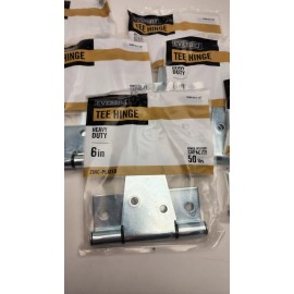 Everbilt 6 PACK - 6 Inch Everbilt Heavy Duty Tee Hinges - NEW!! Gate Supports