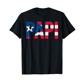 Papi Puerto Rican Dad Father Patriotic Pride Puerto Rico T-Shirt