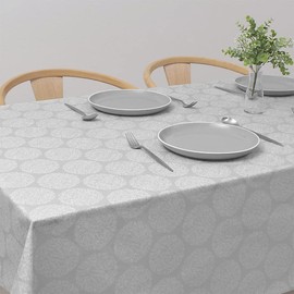 Style Decor W4701600 Tablecloth, 100% Cotton, Fashionable, Rectangle, Northern Europe, 47.2 x 59.1 inches (120 x 150 cm), Standard, Gray, Small Floral Print